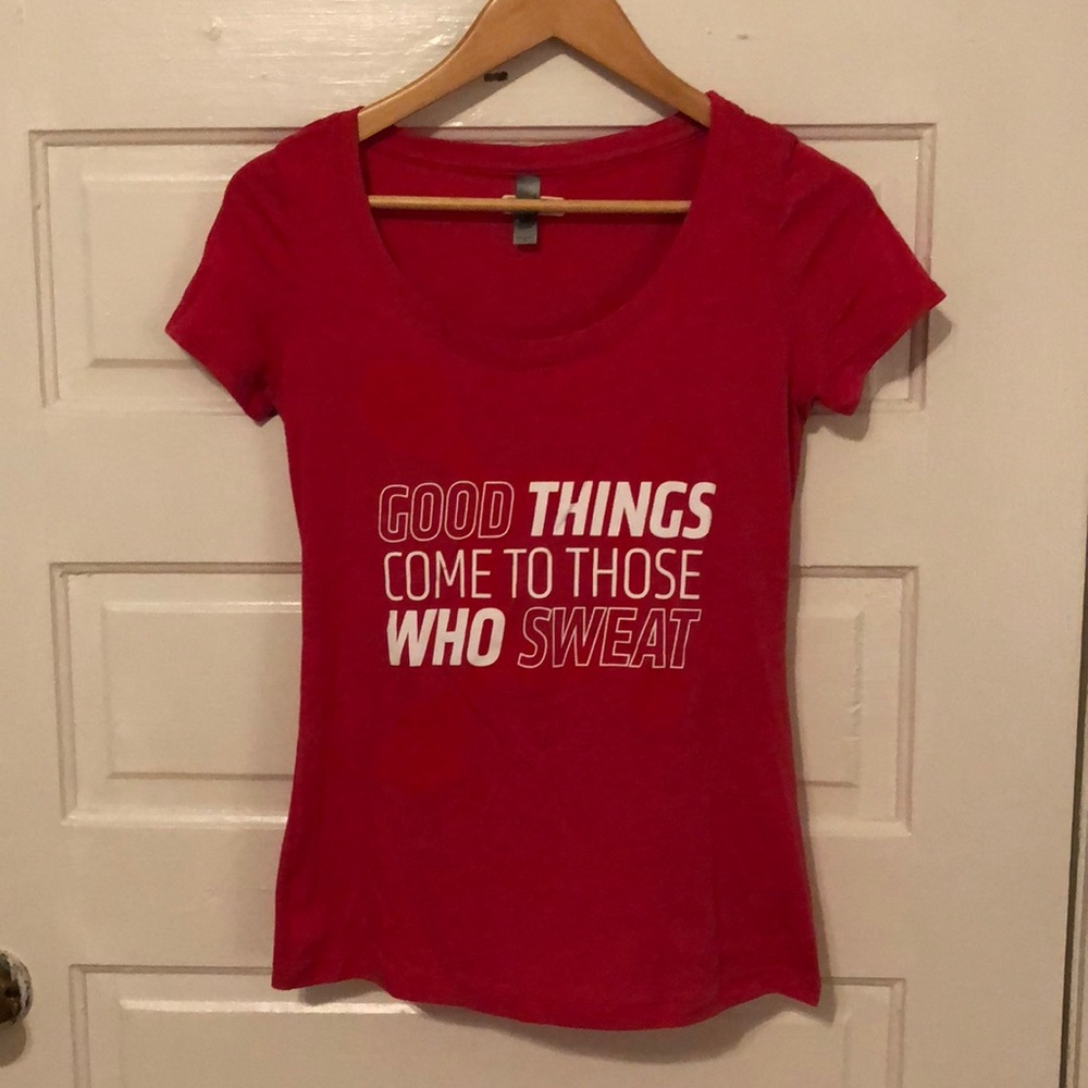 Orangetheory Fitness Red Scoop Short Sleeve Tee